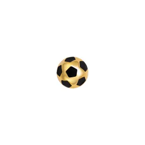 14k Skinny Soccer Ball Charm (yellow)