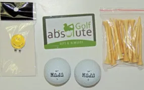 36 Nike MOJO Recycled Golf Balls Grade B & Free Golf Tee's & Magnetic Smiley Face Golf Ball Marker/Hat Clip ($6.99 Retail Value)