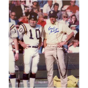 Bud Grant Signed and Inscribed 16x20 Photo (Blue Autograph)