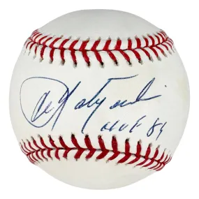 Carl Yastrzemski Signed HOF 89 Inscribed Rawlings Official Major League Baseball (JSA)