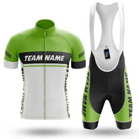 Custom Team Name M1 Green - Men's Cycling Kit