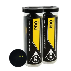 Dunlop PRO Squash Balls - 2 x 3 Ball Tube