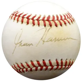 Granny Hamner Autographed Official NL Baseball Philadelphia Phillies Beckett BAS #F29090