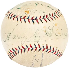 Harry Geisel Autographed Official AL Harridge Baseball MLB Umpire Vintage 1932 Signature PSA/DNA & Beckett BAS #AC56444