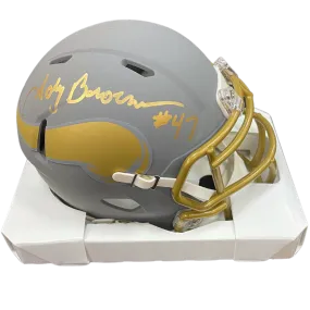 Joey Browner Autographed Minnesota Vikings Slate Mini Helmet