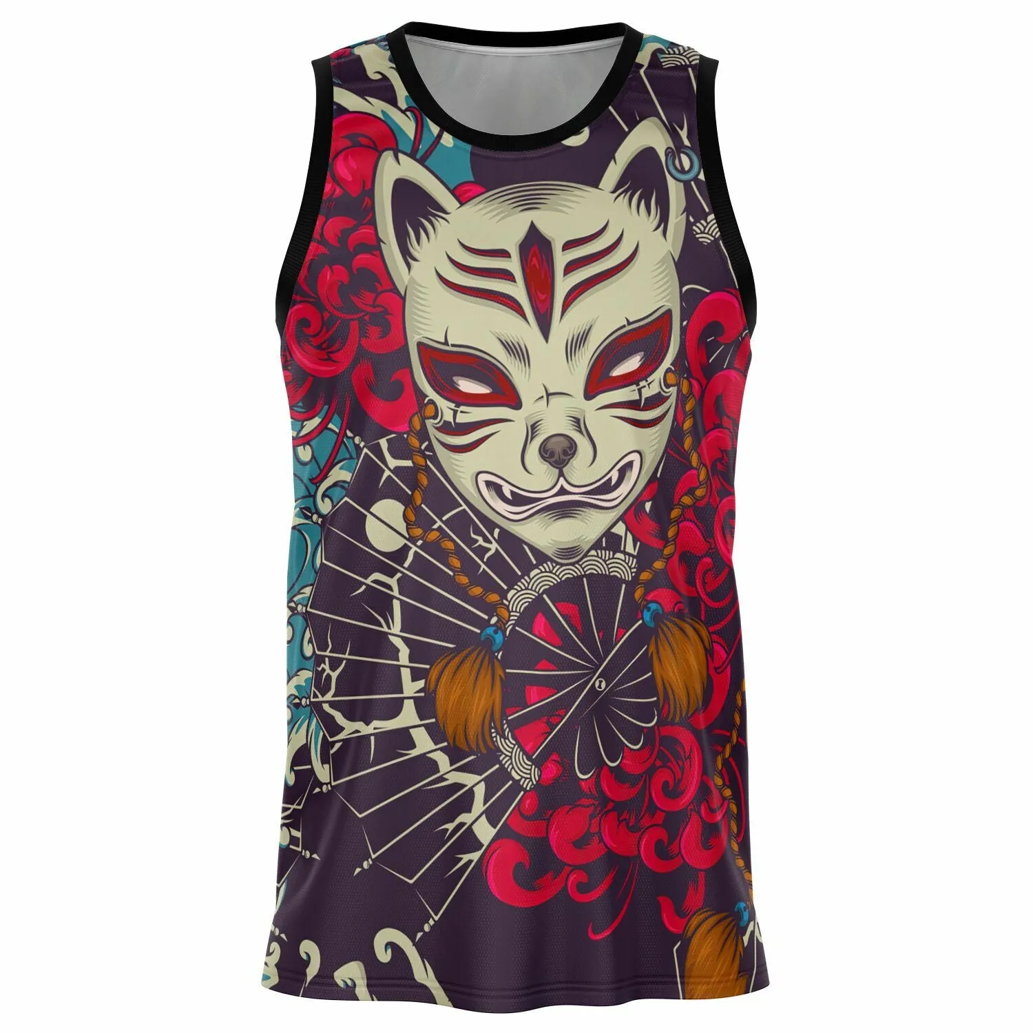 Kitsune Art Basketball Jersey