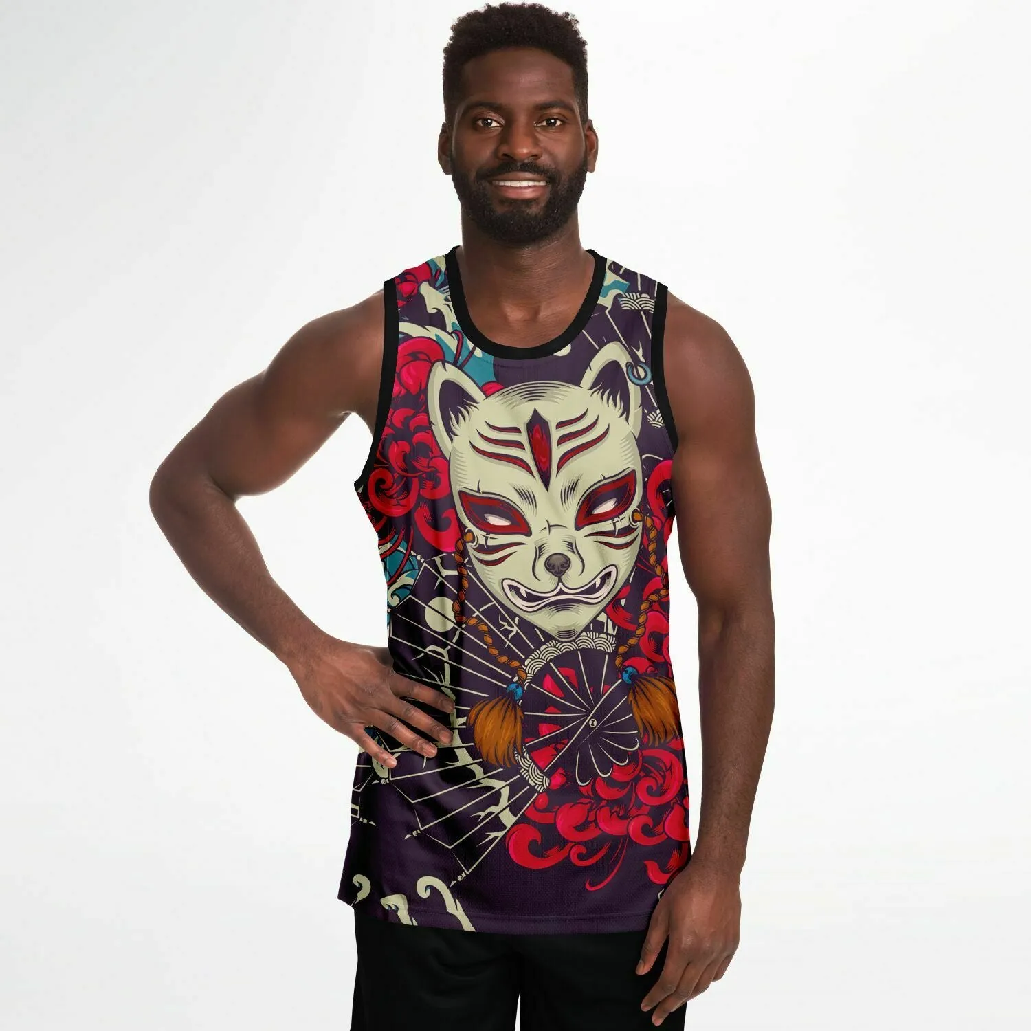 Kitsune Art Basketball Jersey