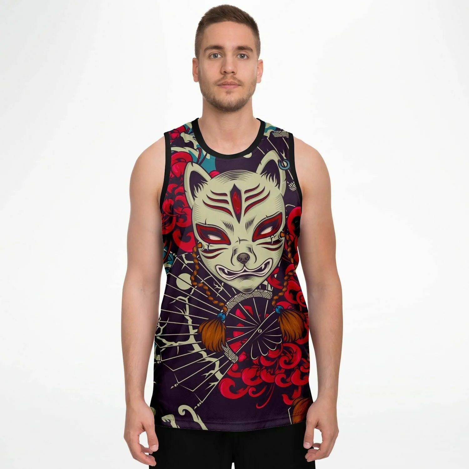 Kitsune Art Basketball Jersey