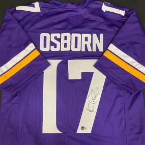 K.J. Osborn Autographed Purple Pro-Style Jersey