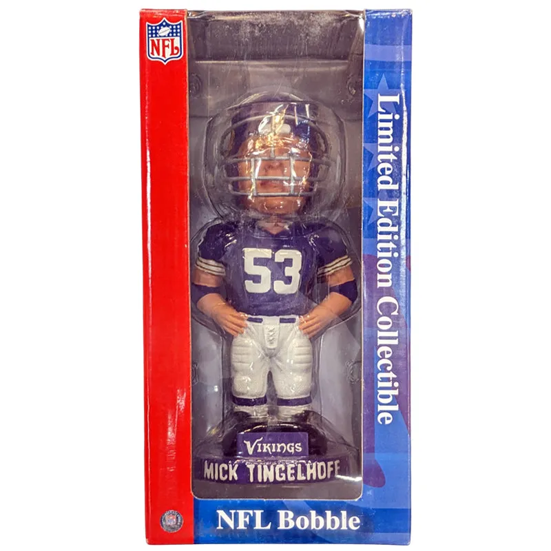 Mick Tingelhoff Autographed Minnesota Vikings Bobblehead