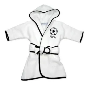 Personalized Basic Infant Robe with Soccer Ball