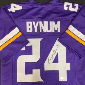 PRE-ORDER: Cam Bynum Autographed Purple Pro-Style Jersey