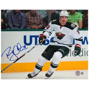 Ryan Carter Autographed Minnesota Wild 8x10 Photo White Jersey