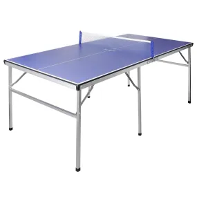 ZENY™ 6ft Portable Tennis Table Foldable Ping Pang Table with Net 2 Ping Pong Paddles 3 Balls